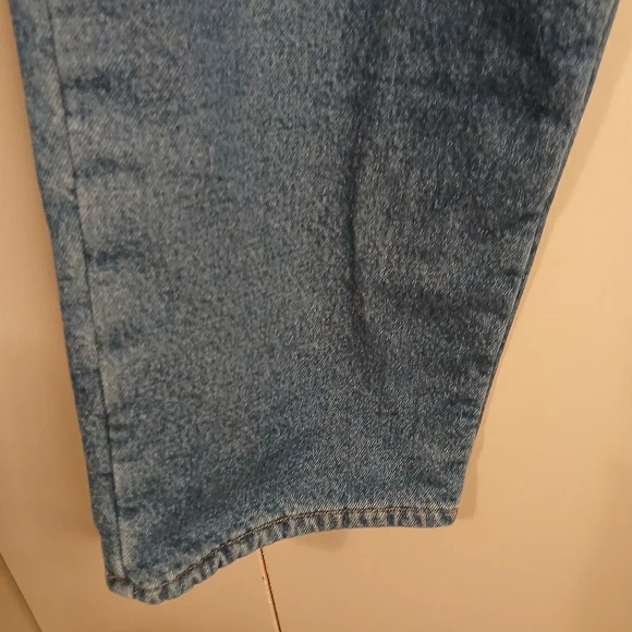 L.L. Bean Relaxed Fit Mens 38x34 Blue Fleece Lined Jeans (0588A2) - Picture 5 of 9